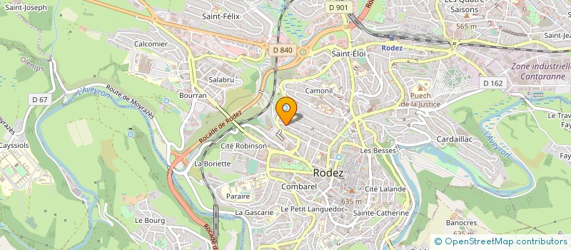 localisation de l'entreprise MADAME VALERIE DUTHEIL  RODEZ