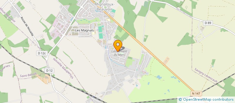 localisation de l'entreprise MADAME VALERIE ETIEMBRE  MIGNALOUX-BEAUVOIR