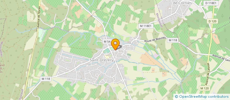 localisation de l'entreprise MADAME VALERIE EUSEBI  SAINT-DREZERY