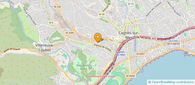 localisation de l'entreprise MADAME VALERIE EVEN à CAGNES-SUR-MER