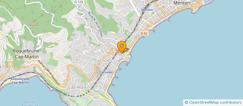 localisation de l'entreprise MADAME VALERIE EVRARD à ROQUEBRUNE-CAP-MARTIN