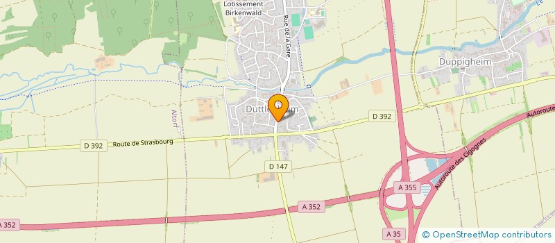 localisation de l'entreprise MADAME VALERIE FARGEOT  DUTTLENHEIM