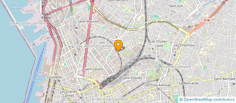 localisation de l'entreprise MADAME VALERIE FAVEAU à MARSEILLE