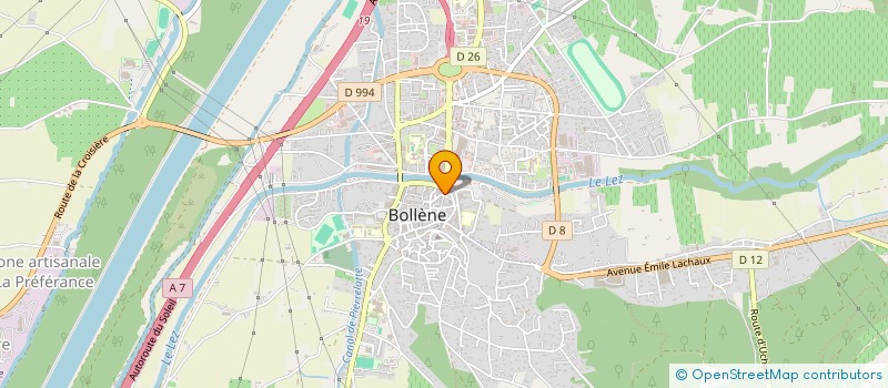 localisation de l'entreprise MADAME VALERIE FAVIER  BOLLENE