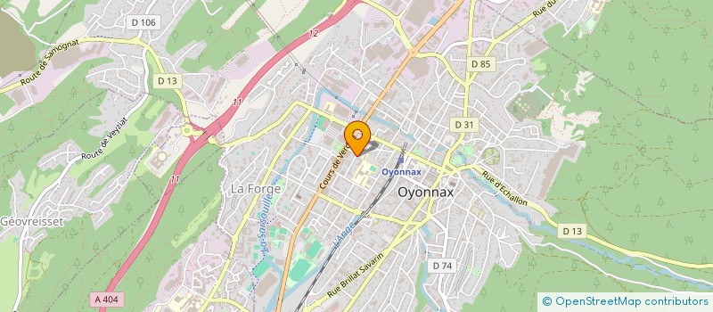 localisation de l'entreprise MADAME VALERIE FAVIER à OYONNAX