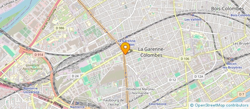 localisation de l'entreprise MADAME VALERIE FAVRE à LA GARENNE-COLOMBES