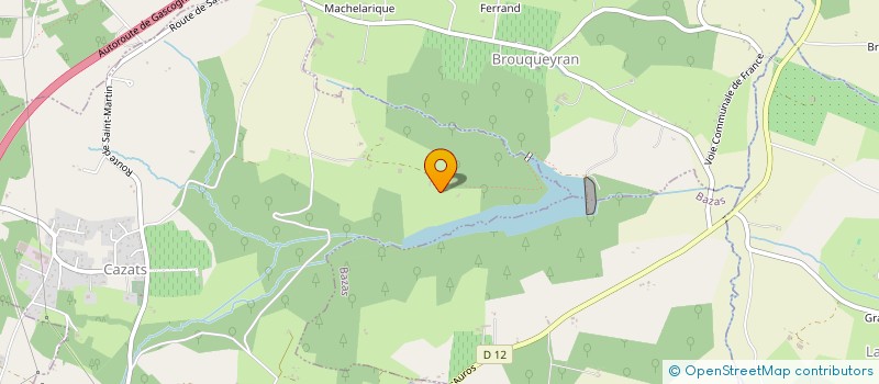 localisation de l'entreprise MADAME VALERIE FENECH SAINT GENIEYS  CAZATS