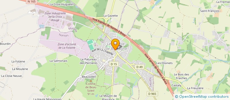 localisation de l'entreprise MADAME VALERIE FERON  LE TEMPLE-DE-BRETAGNE