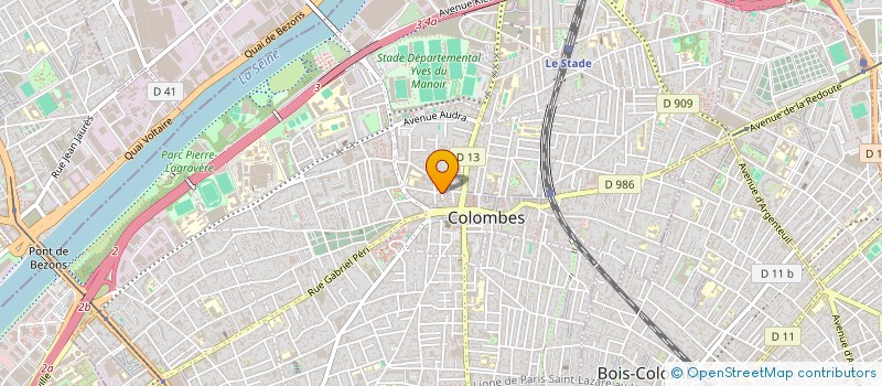 localisation de l'entreprise MADAME VALERIE FERRARO à COLOMBES