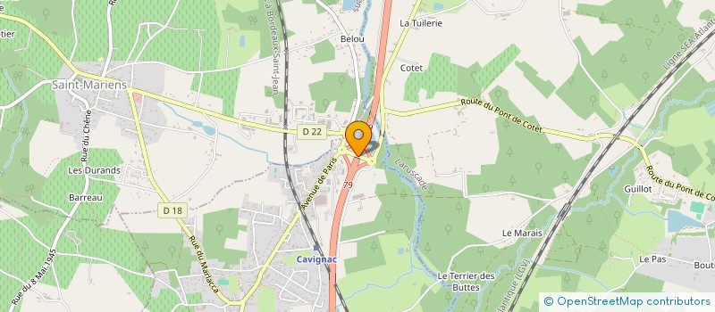 localisation de l'entreprise MADAME VALERIE FERRET  CAVIGNAC