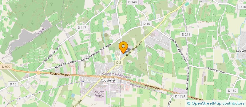 localisation de l'entreprise MADAME VALERIE FERROTI  CABRIERES-D'AVIGNON