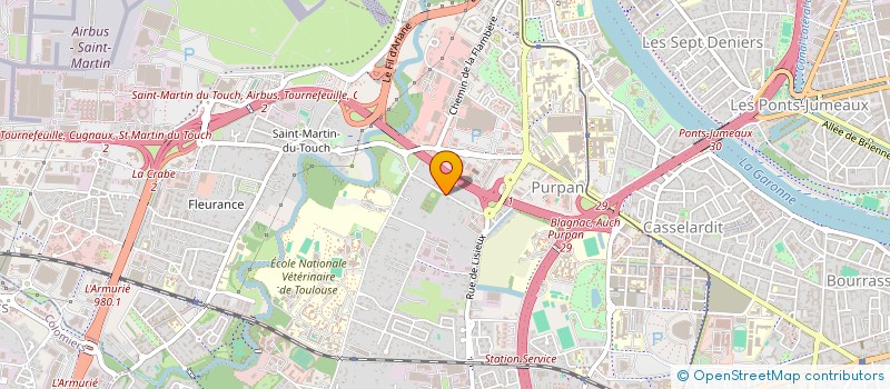 localisation de l'entreprise MADAME VALERIE FERUGLIO  TOULOUSE