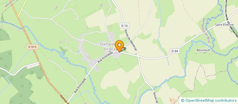 localisation de l'entreprise MADAME VALERIE FILLON  DAMPIERRE-EN-BRAY