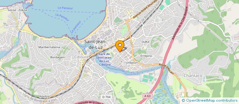 localisation de l'entreprise MADAME VALERIE FISCHER à SAINT-JEAN-DE-LUZ