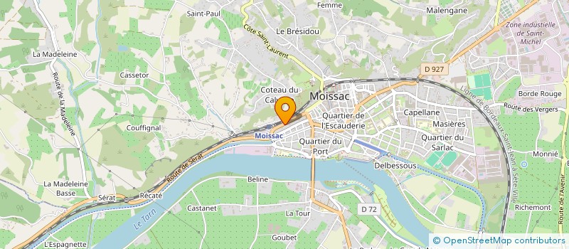 localisation de l'entreprise MADAME VALERIE FLORIO  MOISSAC