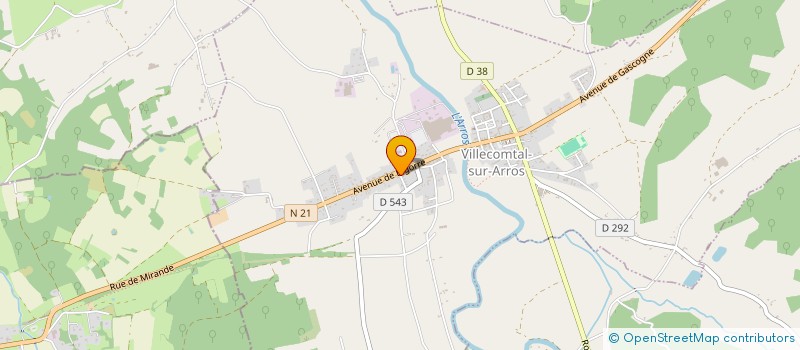 localisation de l'entreprise MADAME VALERIE FORESTIER  VILLECOMTAL-SUR-ARROS