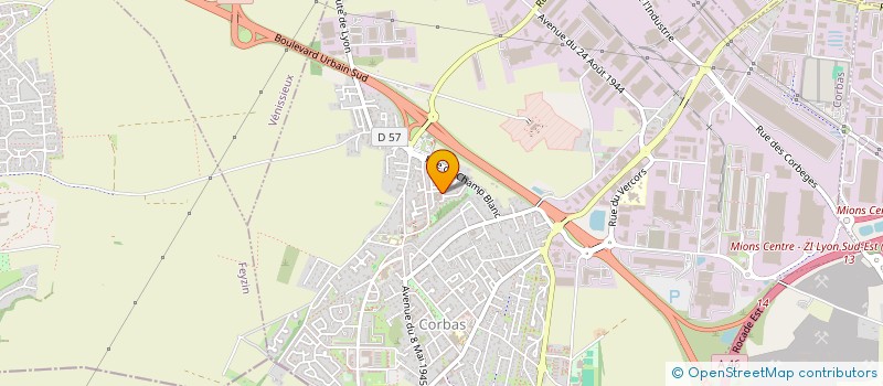 localisation de l'entreprise MADAME VALERIE FORESTIER à CORBAS