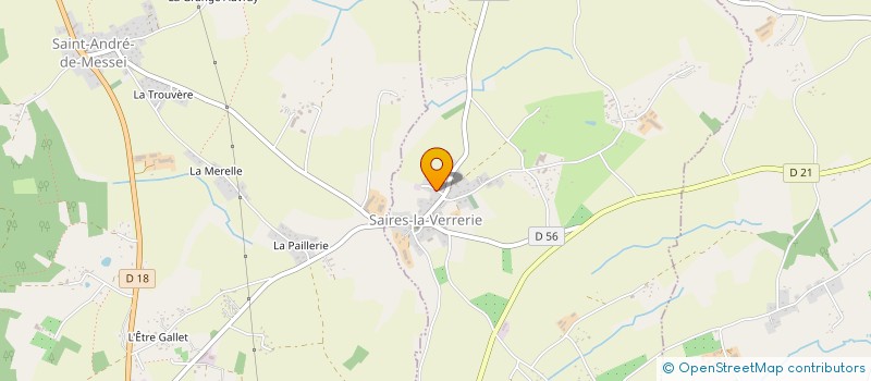 localisation de l'entreprise MADAME VALERIE FORTIN à SAIRES-LA-VERRERIE