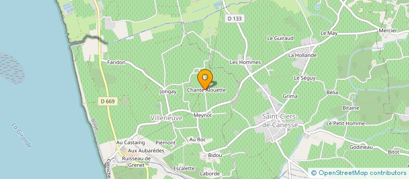 localisation de l'entreprise MADAME VALERIE FORTIN  VILLENEUVE