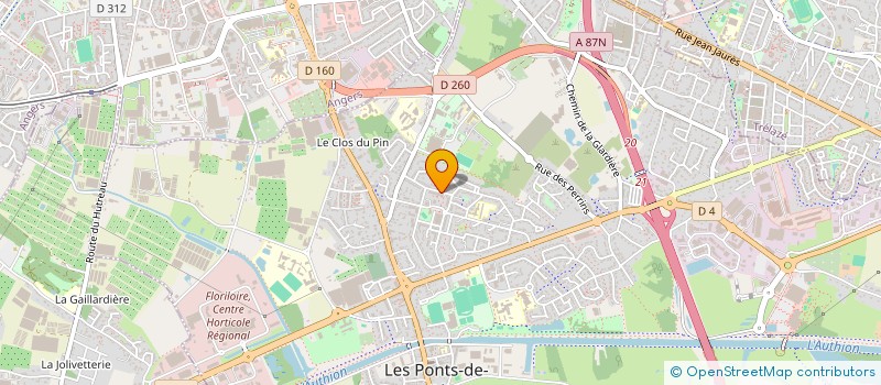 localisation de l'entreprise MADAME VALERIE FOUCHER  LES PONTS-DE-CE
