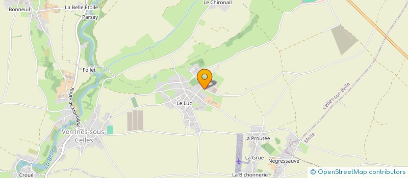 localisation de l'entreprise MADAME VALERIE FOUCHIER à CELLES-SUR-BELLE