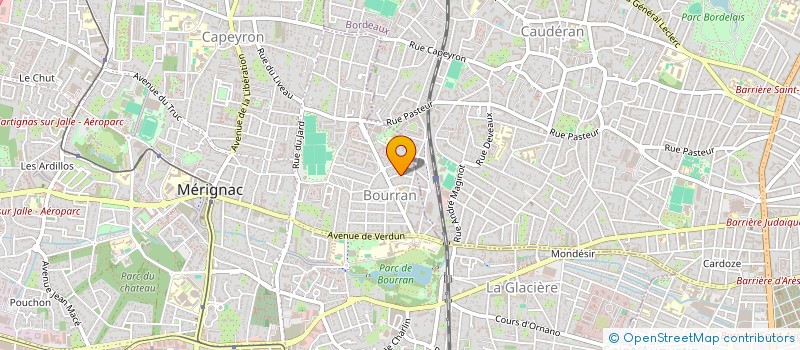 localisation de l'entreprise MADAME VALERIE FOULQUIER  MERIGNAC