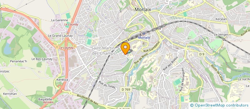 localisation de l'entreprise MADAME VALERIE FOURNO  MORLAIX