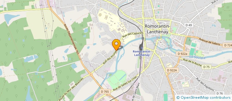 localisation de l'entreprise MADAME VALERIE FRAIZIER  ROMORANTIN-LANTHENAY