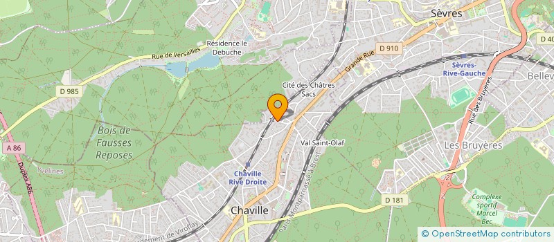 localisation de l'entreprise MADAME VALERIE FRAND à CHAVILLE