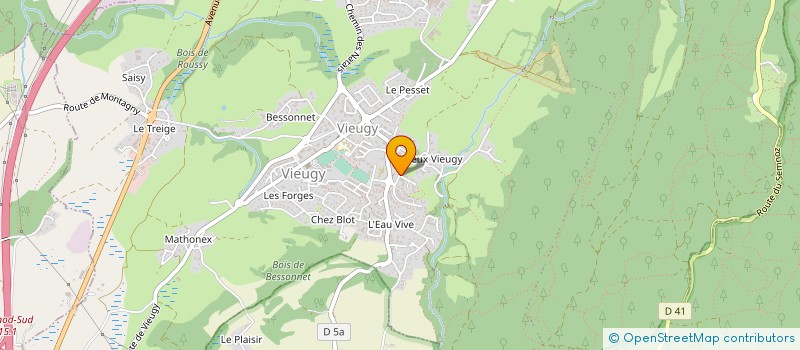 localisation de l'entreprise MADAME VALERIE FRATER à ANNECY