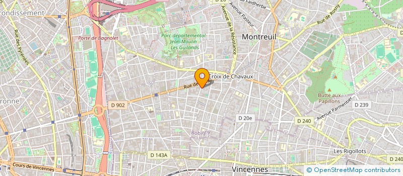 localisation de l'entreprise MADAME VALERIE FRENE à MONTREUIL