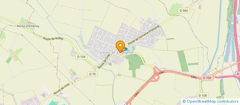 localisation de l'entreprise MADAME VALERIE FRITZ  VAROIS-ET-CHAIGNOT