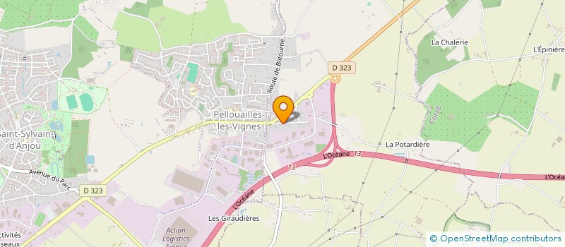 localisation de l'entreprise MADAME VALERIE FROGER  RIVES-DU-LOIR-EN-ANJOU