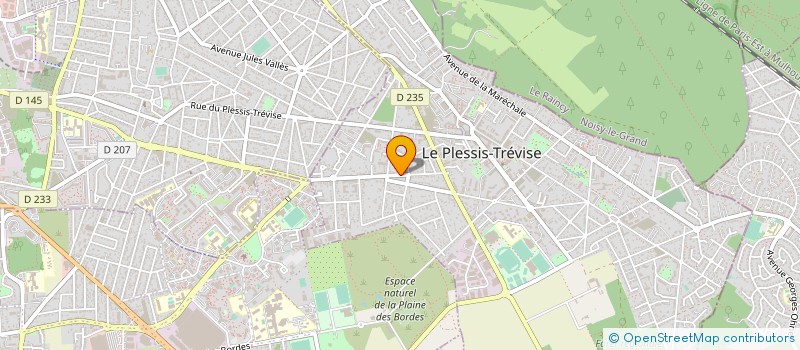 localisation de l'entreprise MADAME VALERIE FROMONT  LE PLESSIS-TREVISE