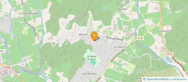 localisation de l'entreprise MADAME VALERIE GABANOU  LA CRAU