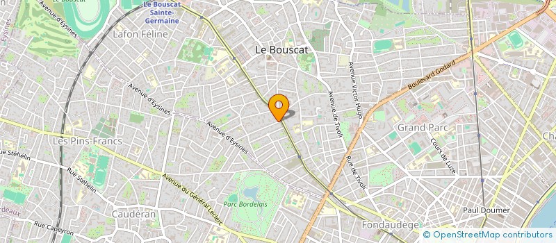 localisation de l'entreprise MADAME VALERIE GAILLARD  LE BOUSCAT