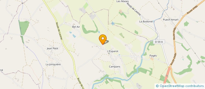 localisation de l'entreprise MADAME VALERIE GALAN  CASTRES