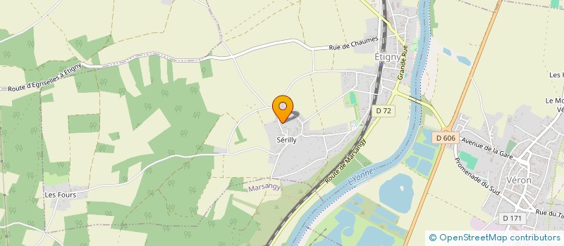localisation de l'entreprise MADAME VALERIE GALATEAU à ETIGNY
