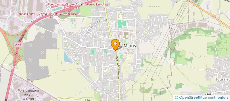 localisation de l'entreprise MADAME VALERIE GALLO  MIONS