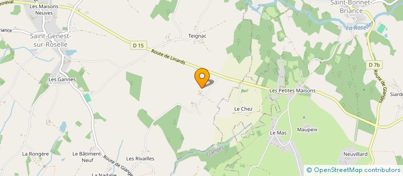 localisation de l'entreprise MADAME VALERIE GANNE à SAINT-GENEST-SUR-ROSELLE