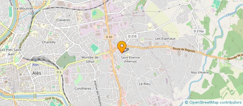 localisation de l'entreprise MADAME VALERIE GARCIA  ALES