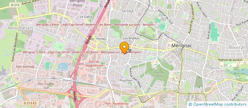 localisation de l'entreprise MADAME VALERIE GARDET  MERIGNAC