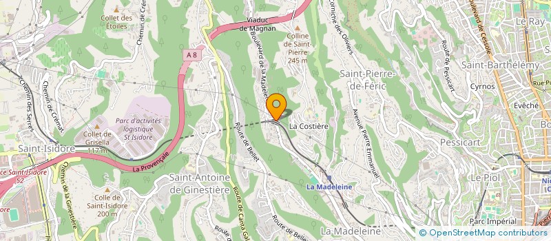 localisation de l'entreprise MADAME VALERIE GASTAUD à NICE