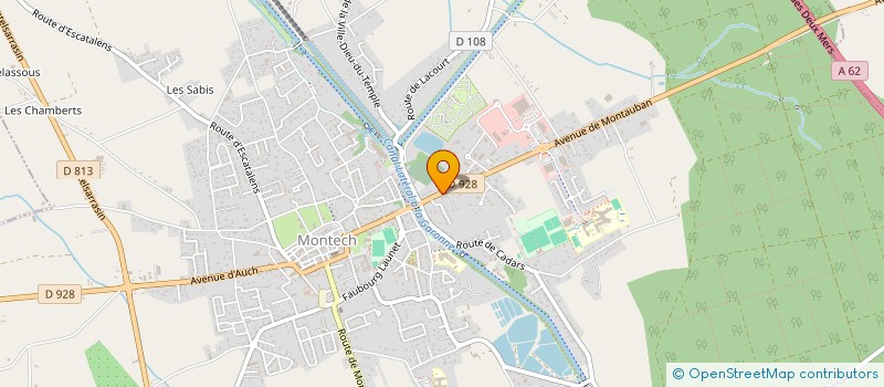 localisation de l'entreprise MADAME VALERIE GASTE  MONTECH