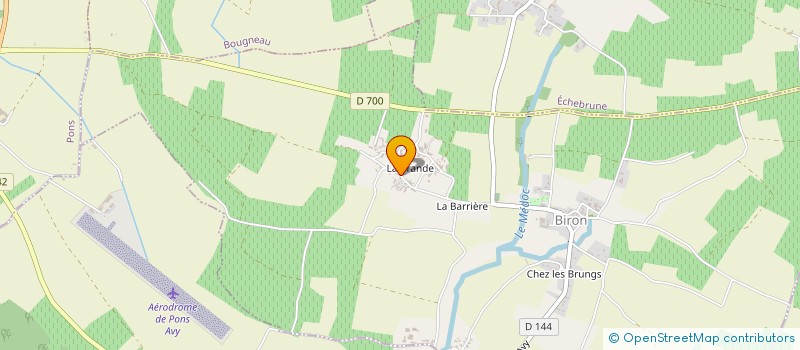 localisation de l'entreprise MADAME VALERIE GAUDIN  BIRON