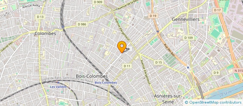 localisation de l'entreprise MADAME VALERIE GAUTHIER à BOIS-COLOMBES