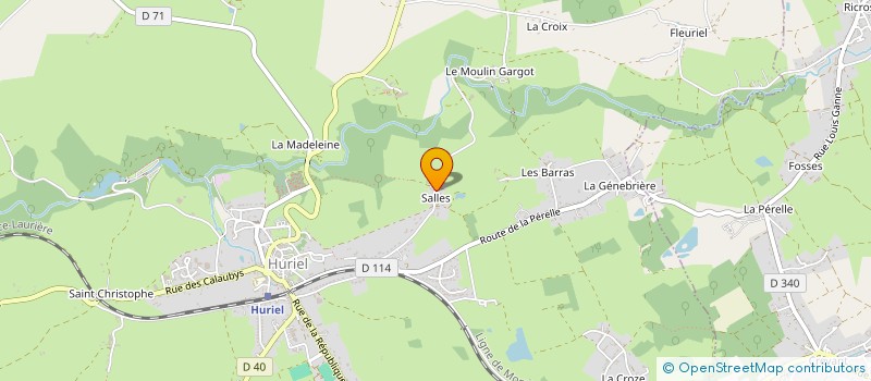 localisation de l'entreprise MADAME VALERIE GAUTIER à HURIEL