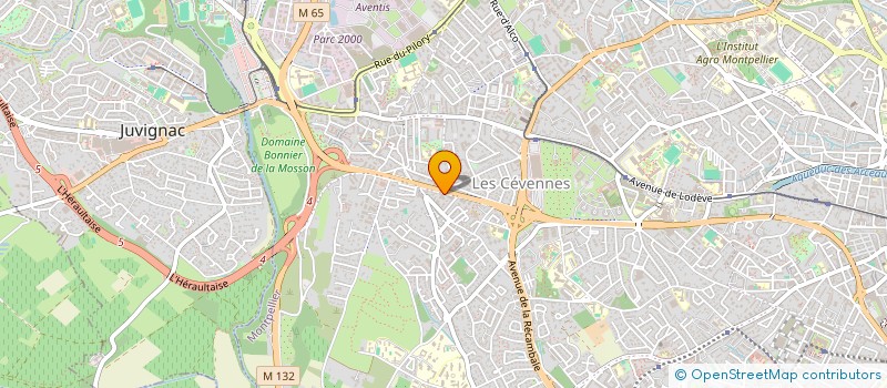 localisation de l'entreprise MADAME VALERIE GAUVIN  MONTPELLIER