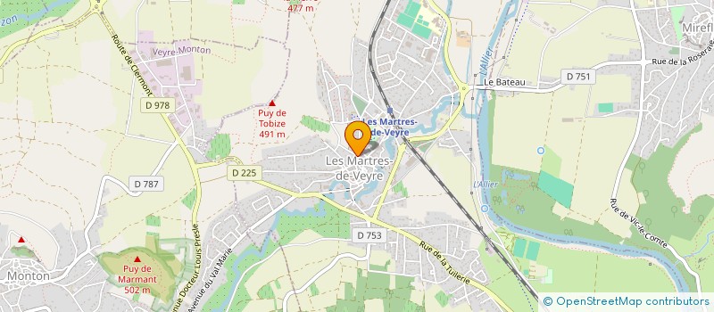 localisation de l'entreprise MADAME VALERIE GAYET à LES MARTRES-DE-VEYRE
