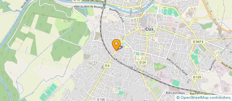 localisation de l'entreprise MADAME VALERIE GAZEAU à DAX
